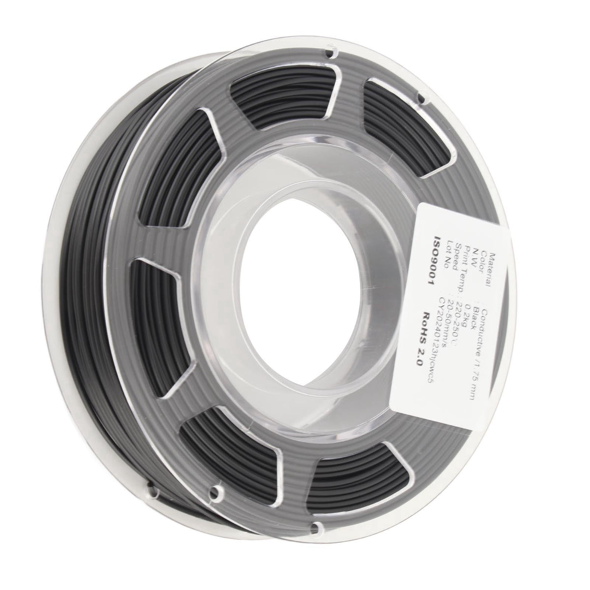 Conductive PLA Filament Replacement 1.75mm / 0.07 inches Printing Consumable for FDM 3D Printers Optimal 20-50mm/s Speed