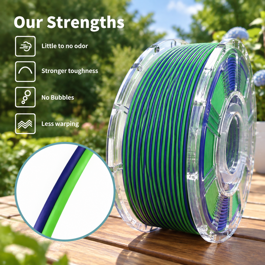 Plament Bundle 8 Colors 1.75mm ± 0.02mm Dimensional Accuracy 8 * 250g Spools For Fdm 3d Printers