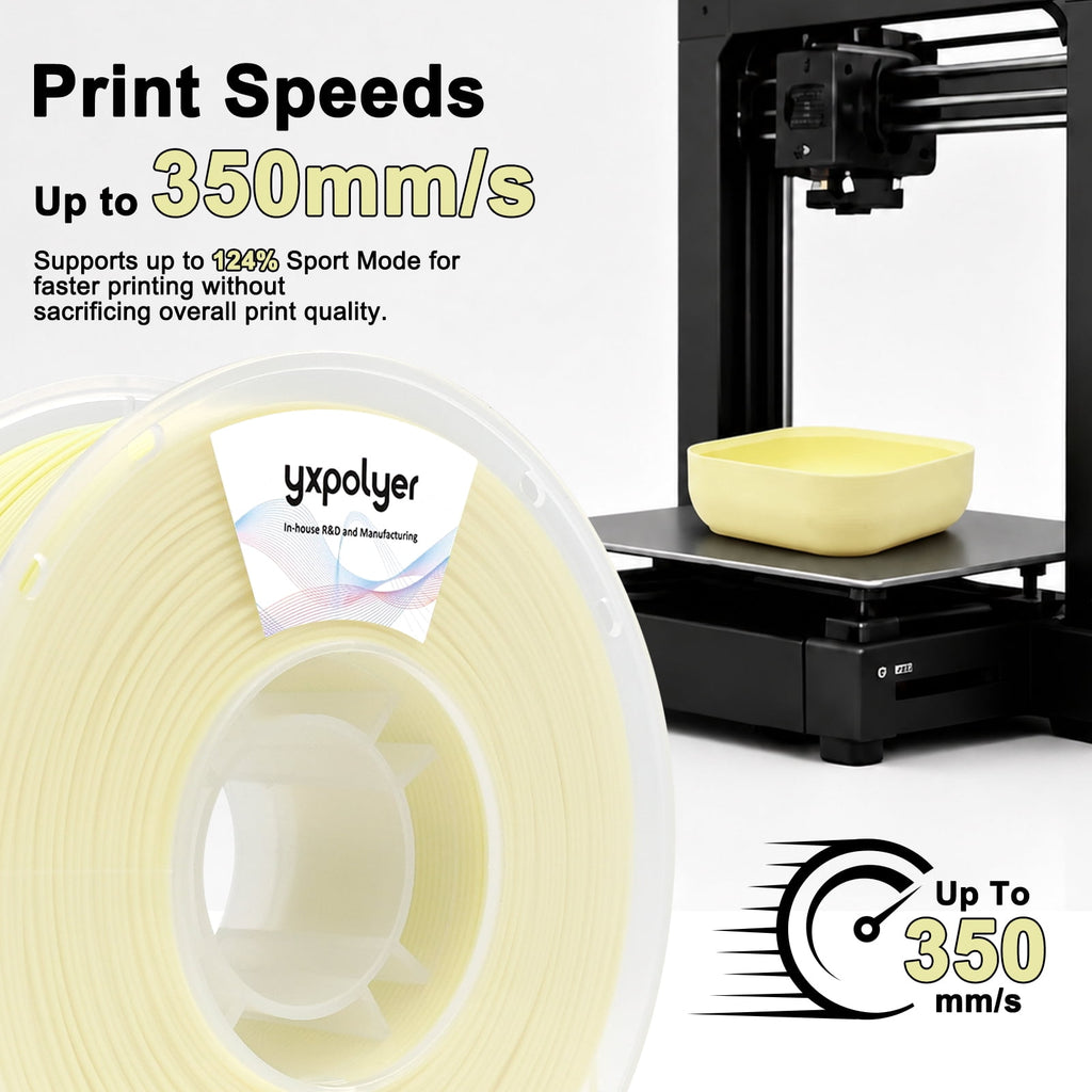 YXPOLYER PLA Filament Food Grade 1.75mm 1kg for 3D Printing, PLA+ Skin Flesh Tone 3D Printer Filament AMS-Compatible