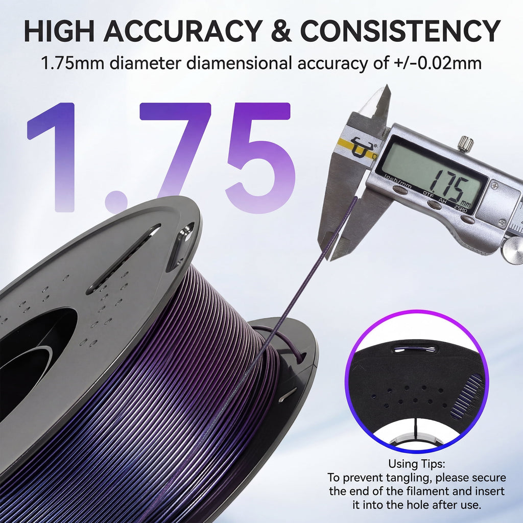 Epelay PLA Plus 3D Printer Filament, 1.75mm, 1kg Spool, White, Compatible with Most FDM Printers