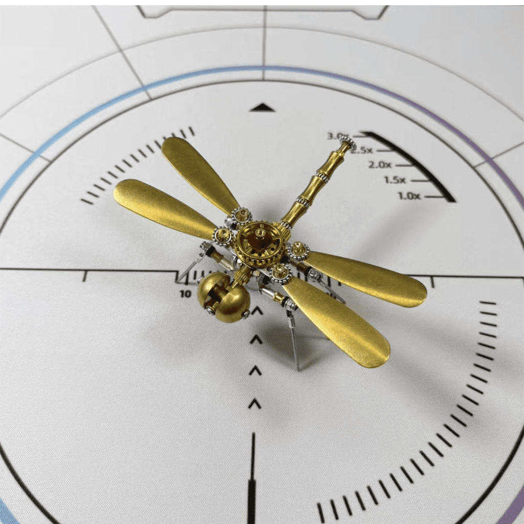 3-in-1 Steampunk Insect Metal Model Kit, Mosquito, Deck Insect & Bee Brass Puzzle Assembly Set, 270PCS 3D Jigsaw Puzzles for Adults