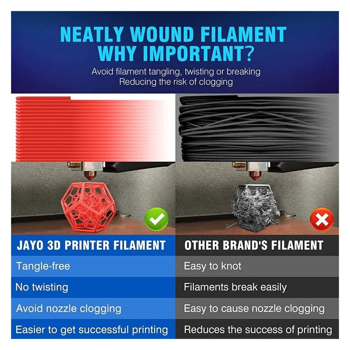 3D Printer PLA Meta Filament 1.75mm, 10 Rolls 3D Printing Materials For 3D Printer&3D Pen