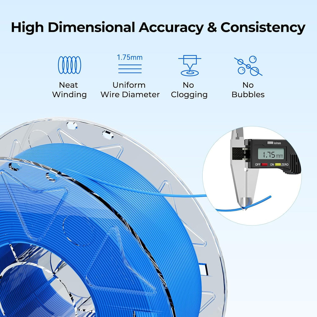 Creality Hyper PLA RFID 3D Printing Filament 1kg RFID Detection High Speed for K2 Plus 3D Printers,White