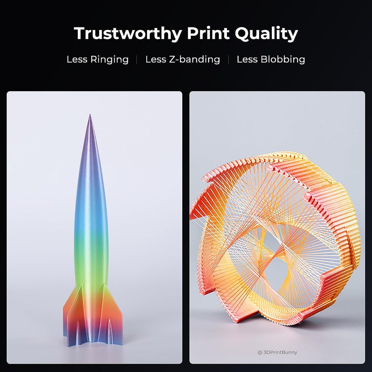 Creality K1 Max 3D Printer with 600mm/s High-Speed Fused Deposition Modeling 3D Printing Smart AI Function 300°C High-Temperature Nozzle Direct Extruder Auto Leveling Printing Size 11.81x11.81x11.81