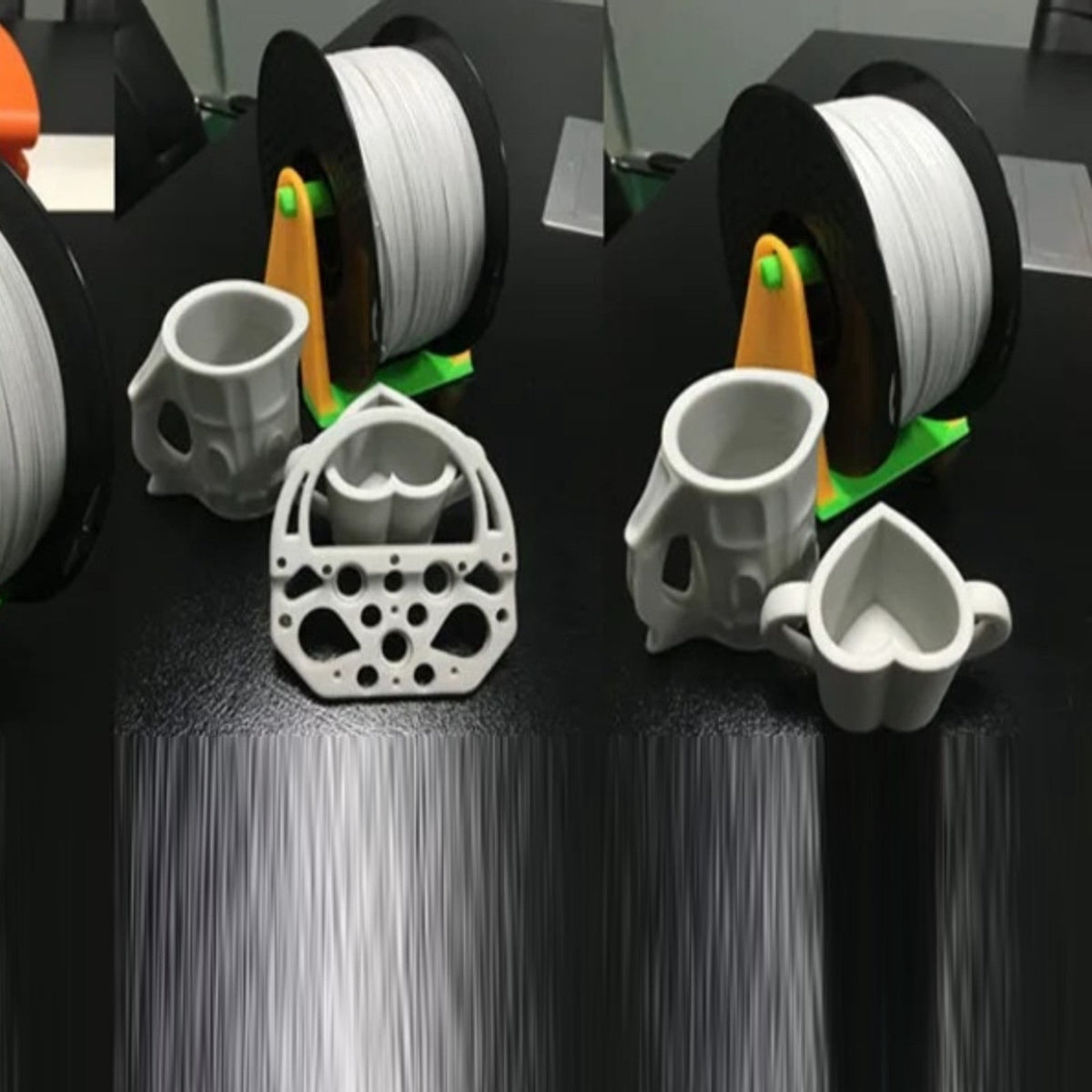 3D Printing Filament PP Polypropylene, 1.75mm Coil for 3D Printer, Accessories for 3D Printer & 3D Pen, Solid Marerial, Black/White