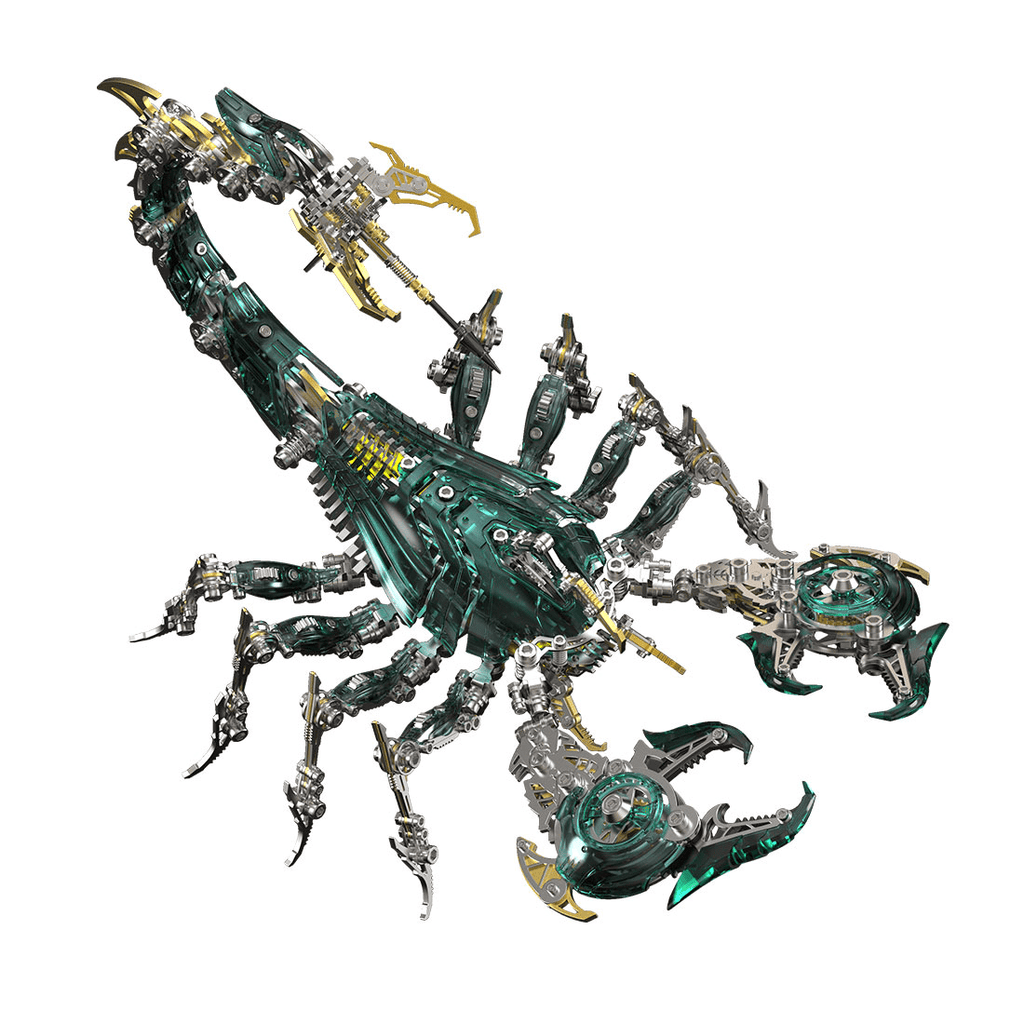 3D Metal Puzzle Frost Edge Full War Scorpion 1073 PCS, Steampunk Mechanical Model Kit With DIY Assembly, Home Display Desk Decor For Adult Collectors And Creative Gifts