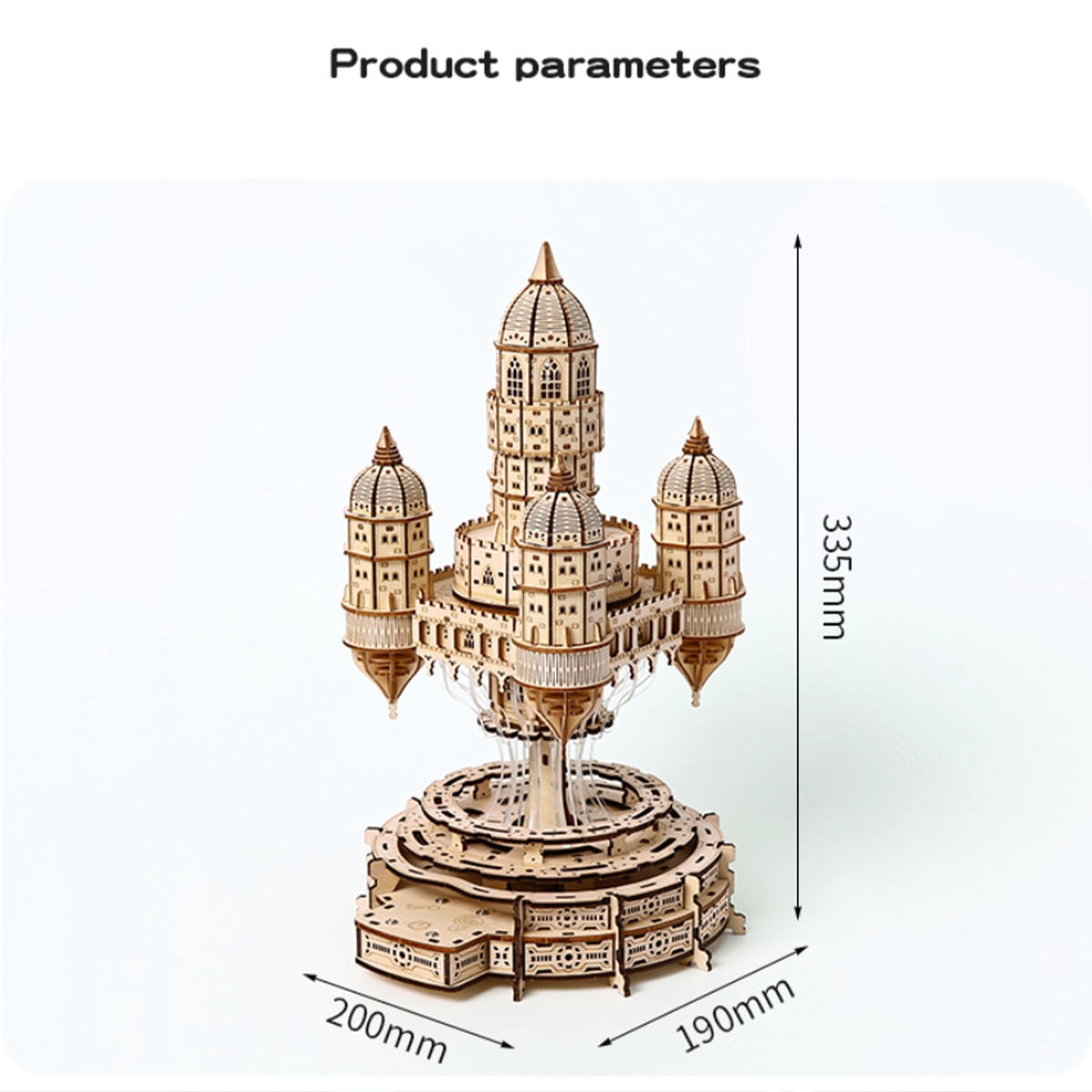 3D Wooden Puzzle Interstellar Battleship Model Kit, DIY Sci-Fi Spacecraft Building Set, Handcrafted Futuristic Decor, Best Gift for Science fiction fans