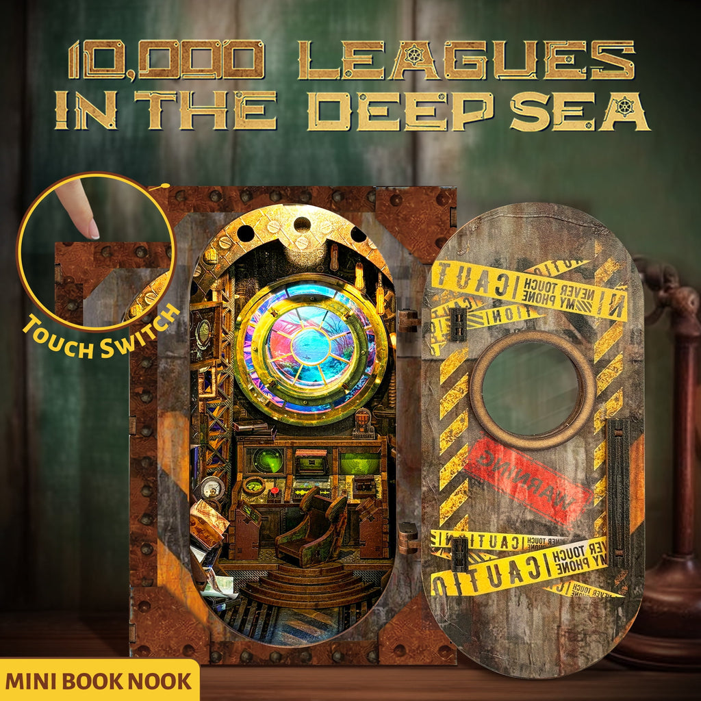 Strucwood Mysterious Ocean DIY Book Nook Kit 3D Wooden Puzzle Toy with LED Dust Cover Handicraft Craft Hobby Gift SQ-39