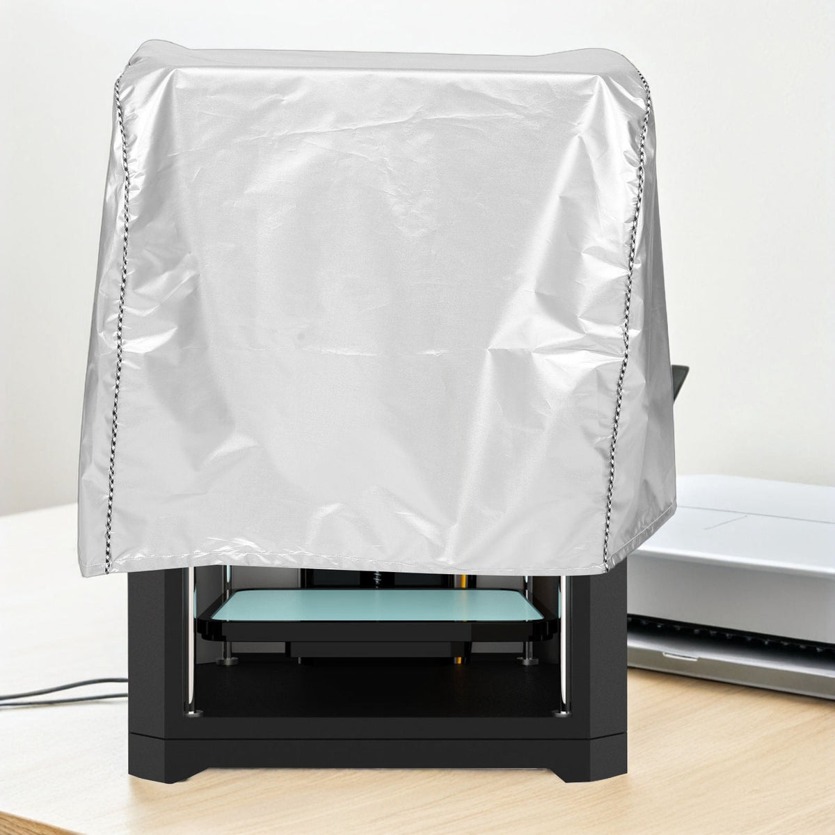 LOLIPPYY Dustproof Printer Cover, Plated Silver, Oxford Fabric, Anti-Static, Waterproof, Heavy-Duty, for 3D Printers