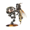627PCS Mechanical Wasp Speaker 3D Metal Puzzle, DIY Steampunk Insect Model Kit with Sound, Poseable Claws, Collectible Desk Decor for Adults