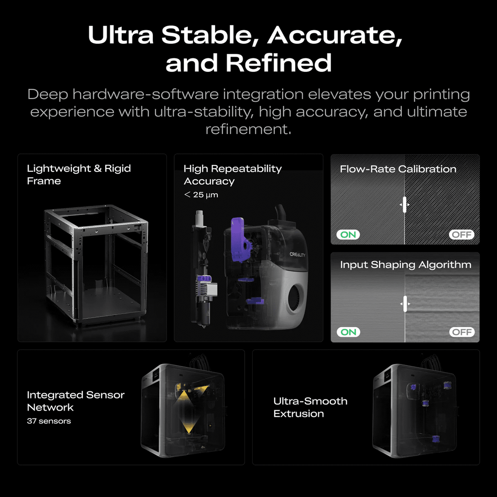 Creality K3 3D Printer Bundle with 4 Hyper PLA RFID Filaments