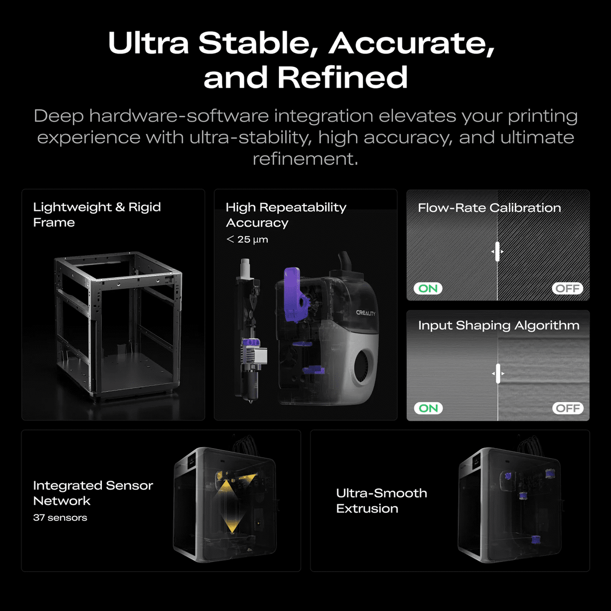 Creality K3 3D Printer Bundle with 4 Hyper PLA RFID Filaments
