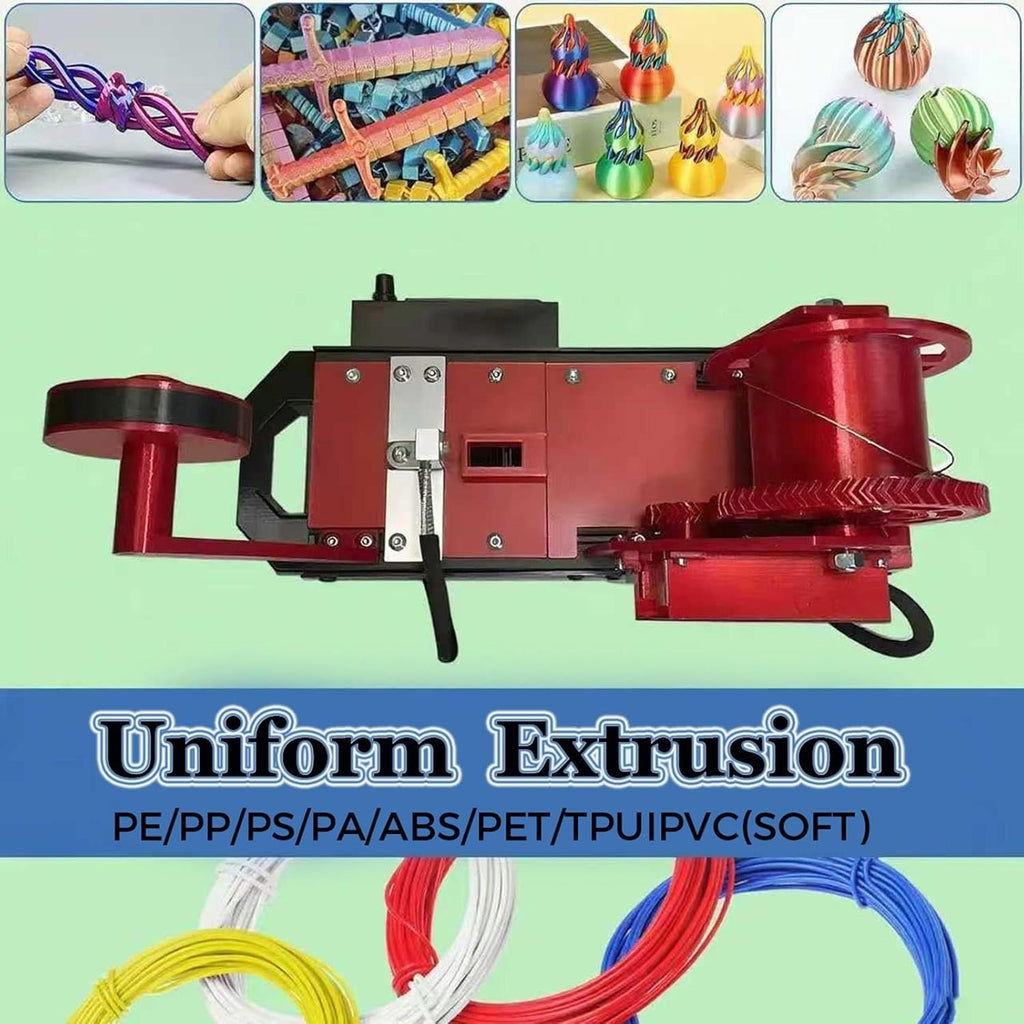 Upgraded 3D Printer Extruder Filament Maker Machine, Desktop Filament Maker Machine, Digital Temperature Control, Recycled PET Filament Maker, Bottle Recycler