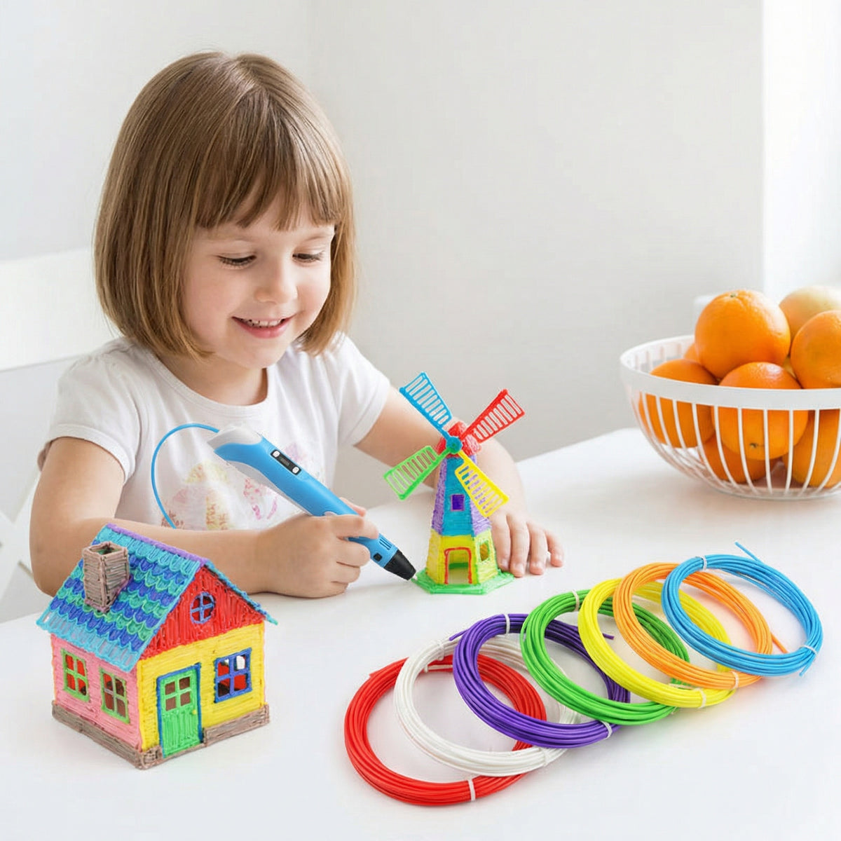 3D Pen PLA Filament Refills, 1.75mm PLA Filament Pack of 20 Colors