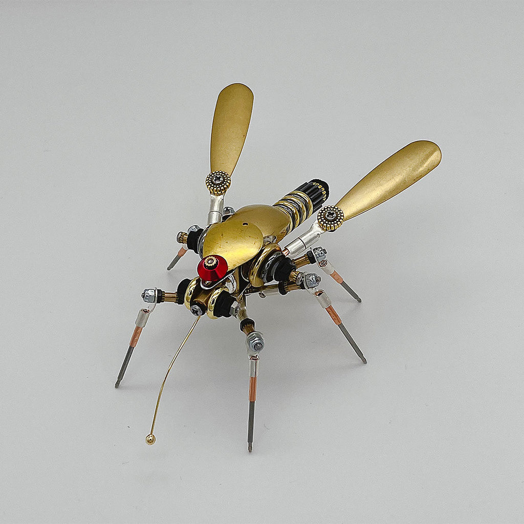 3-in-1 Steampunk Insect Metal Model Kit, Mosquito, Deck Insect & Bee Brass Puzzle Assembly Set, 270PCS 3D Jigsaw Puzzles for Adults