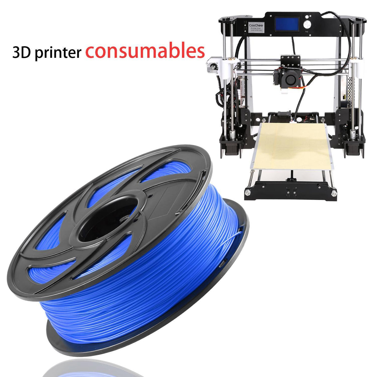 1.75mm PLA Premium 3D Printer Filament 1KG / 2.2LB FOR RepRap MarkerBot BETT