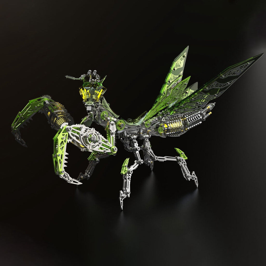 3D Metal Puzzle Mantis Kits 1000+ PCS, Steampunk Mechanical Model Kit With DIY Assembly, Home Display Desk Decor For Adult Collectors And Creative Gifts