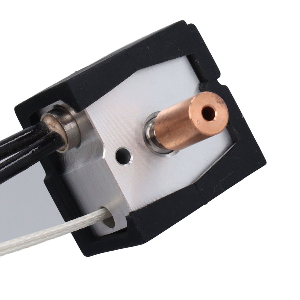 High-Performance 3D Printer Extruder Heater Block Kit with Titanium Alloy Copper Throat and Hardened Steel Nozzle Replacement Part (3.54 inches / 9 cm)