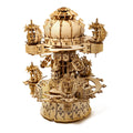 680PCS Celestial Castle Wooden Model Kit, Zodiac Star Map 3D Puzzle Assembly Set With Mechanical Display Decor For Hobbyists