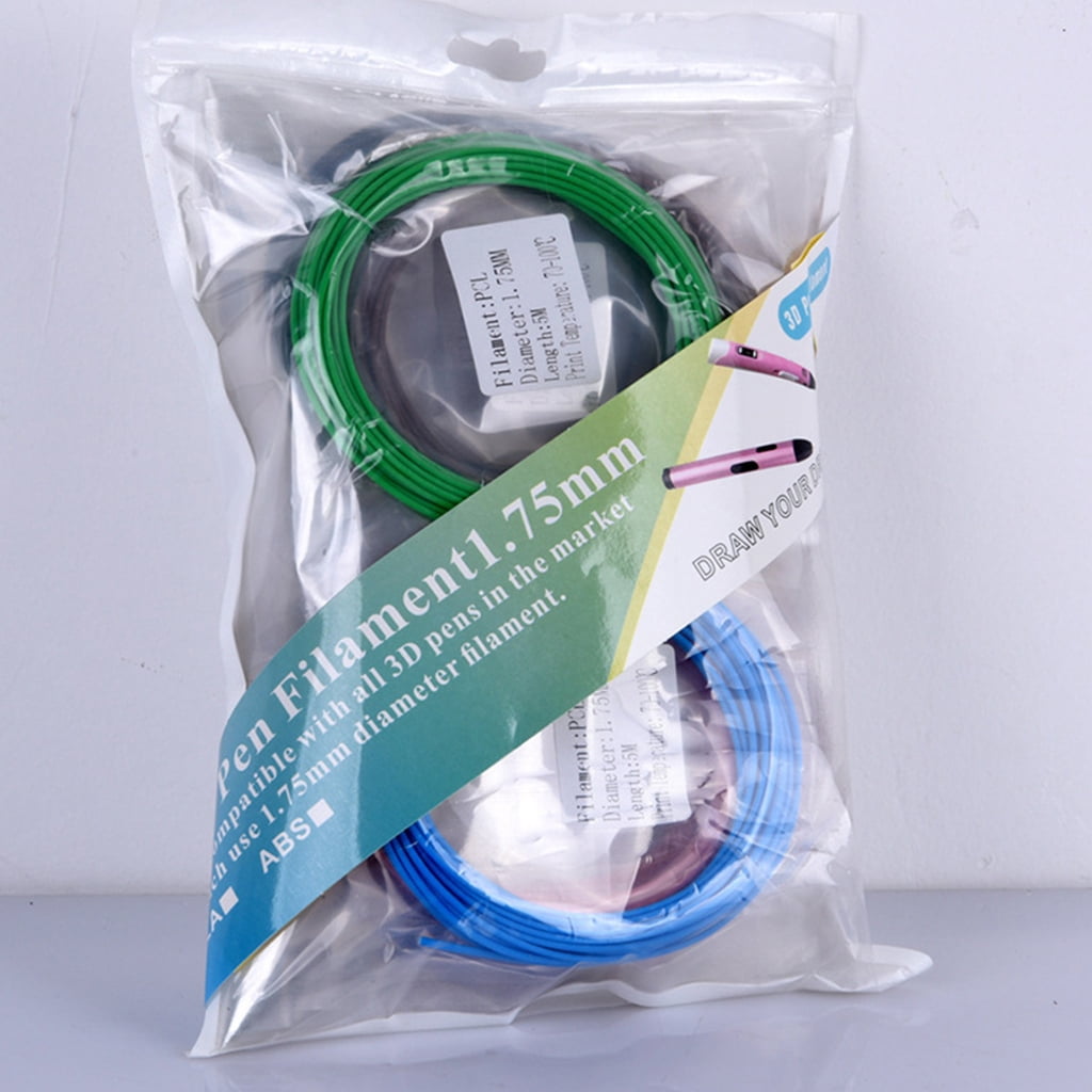 Oasiva 20 Colors 3D Pen Filament 1.75mm PCL Each Color 16.4 Feet 3D Pen Filament