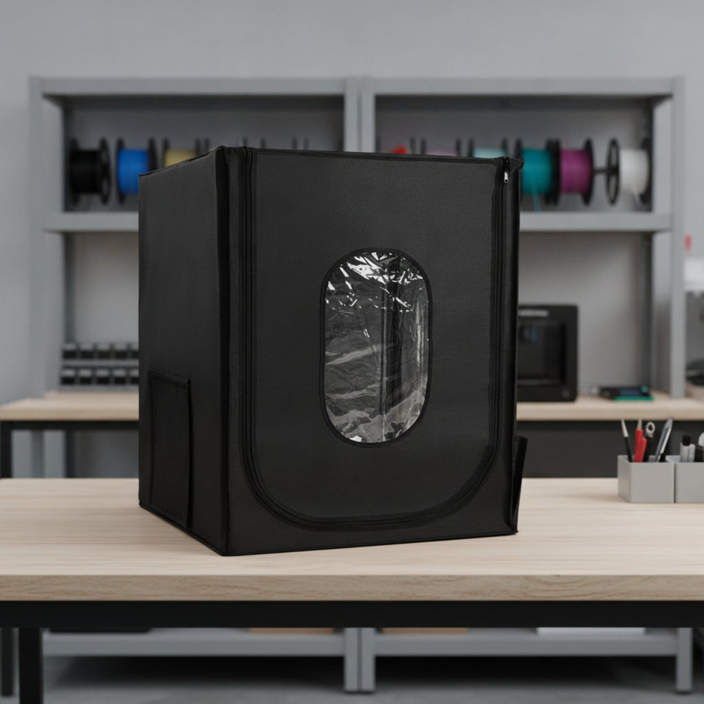 QSTDGVPW 3D Printer Cover with Window Constant Temperature Fireproof Enclosure Front Zipper Access Textile Housing for Ender-5pro CR-2020