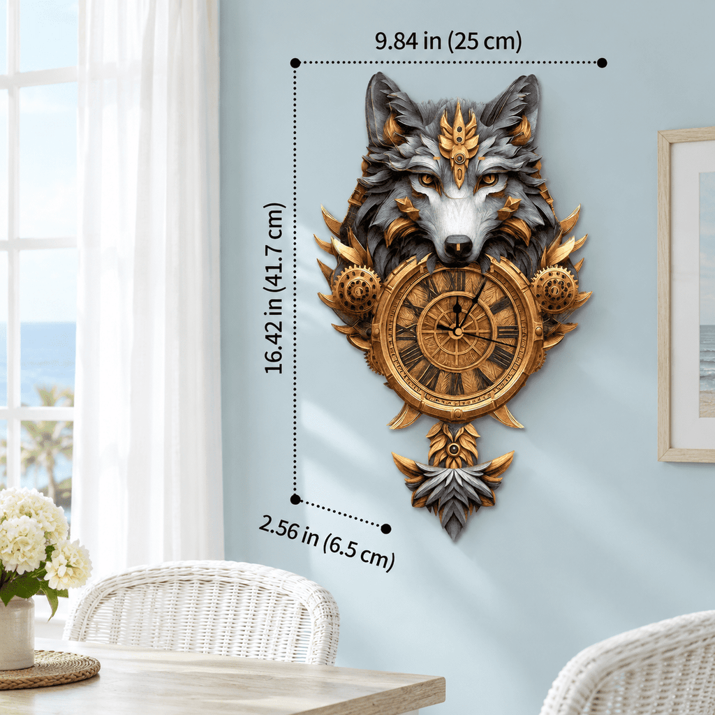 Fire Phoenix Wooden 3D Puzzle Clock DIY Model Kit for Adults