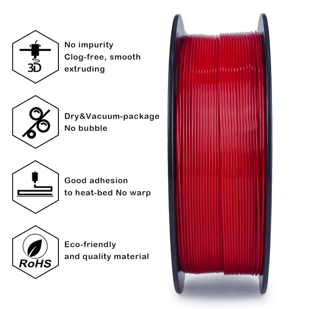 Ziro 3D PLA PRO Filament, 1.75mm 1kg, Metallic Silver