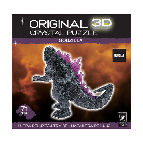 BePuzzled 3D Crystal Puzzle - Godzilla: 71 Pcs