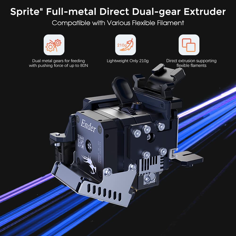 Creality Ender 3 S1 Pro 3D Printer, 200mm/s High-Speed Printing, Sprite Direct Drive Extruder, CR Touch Auto Leveling, 300℃ Nozzle, Build Volume 8.66x8.66x10.63 in