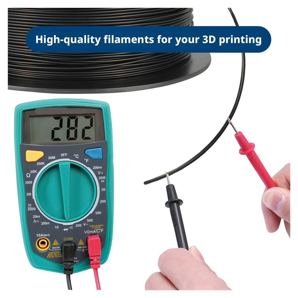 Conductive PLA 3D Printer Filament 1.75mm Compatible with FDM Machines