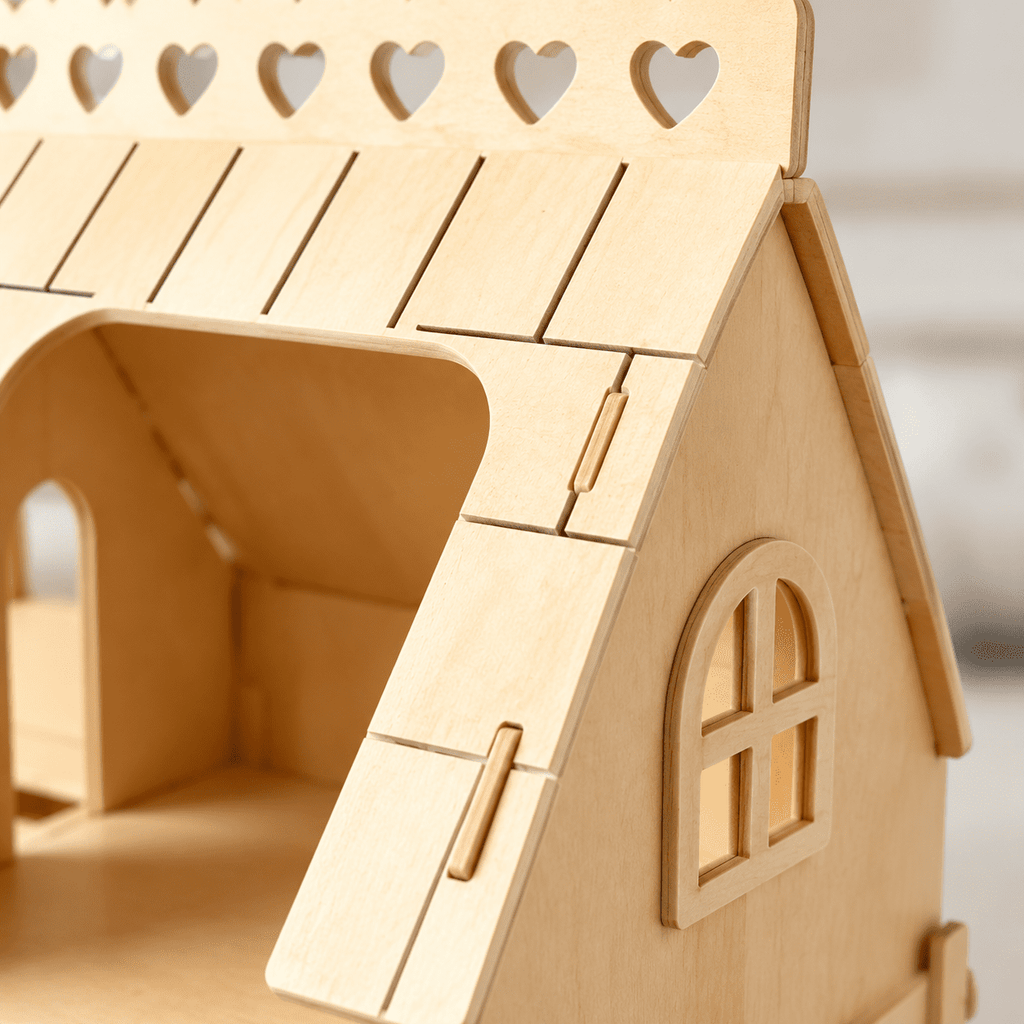 3D Puzzle House Wooden Model Kit DIY Miniature Dollhouse