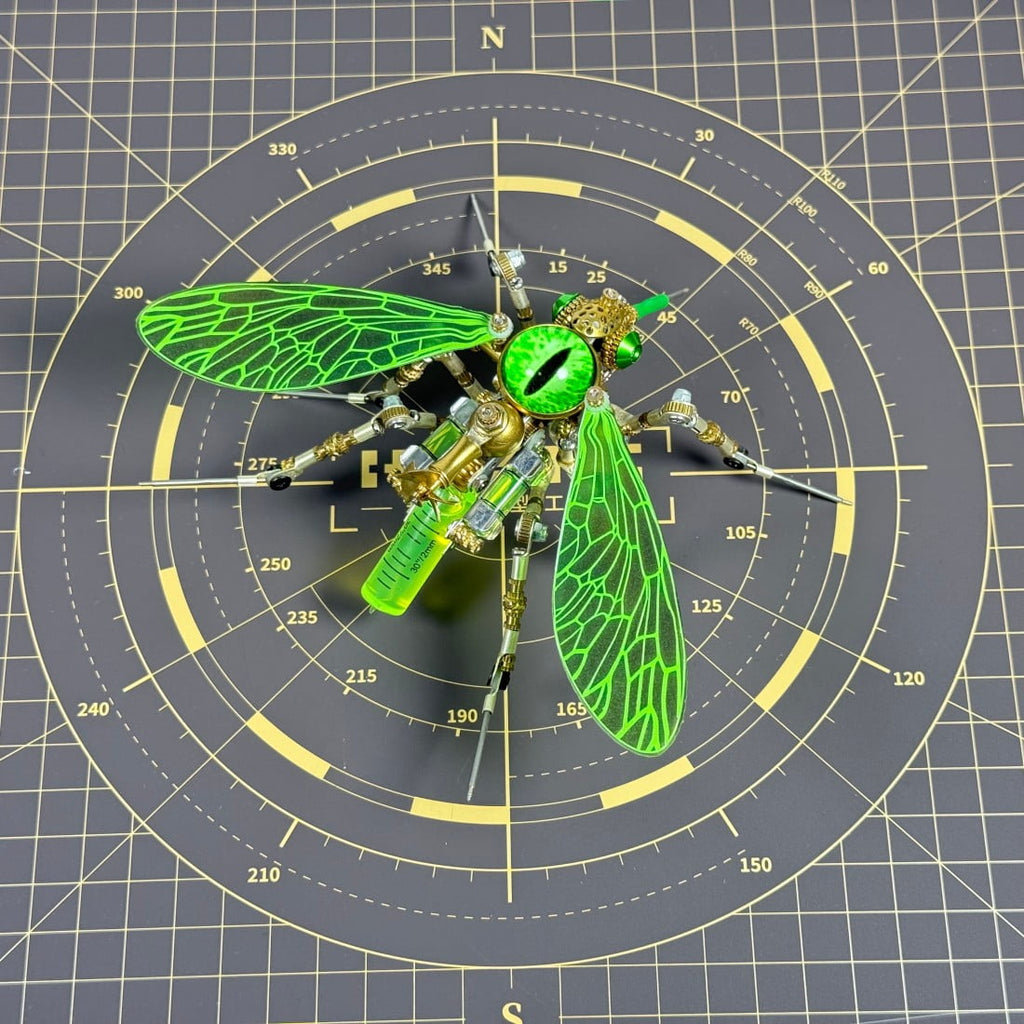 3D Metal Puzzles for Adults Mechanical Wasp Model Kits, Difficult DIY Assembly, Creative Desk Display & Unique Gift for Engineers, Hobbyists, Collectors