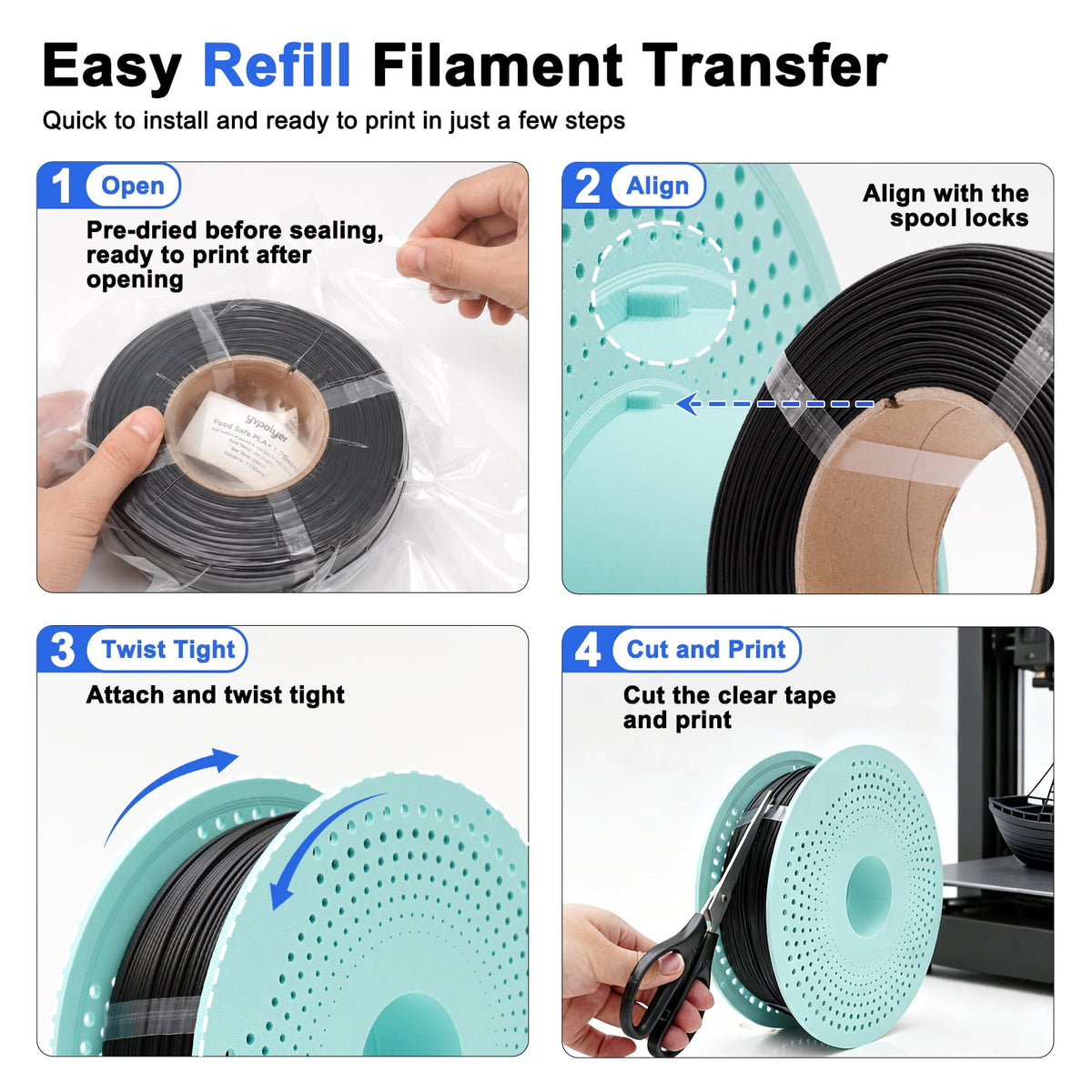 YXPOLYER PLA Filament Food Grade 1.75mm 1kg for 3D Printing, PLA+ Skin Flesh Tone 3D Printer Filament AMS-Compatible