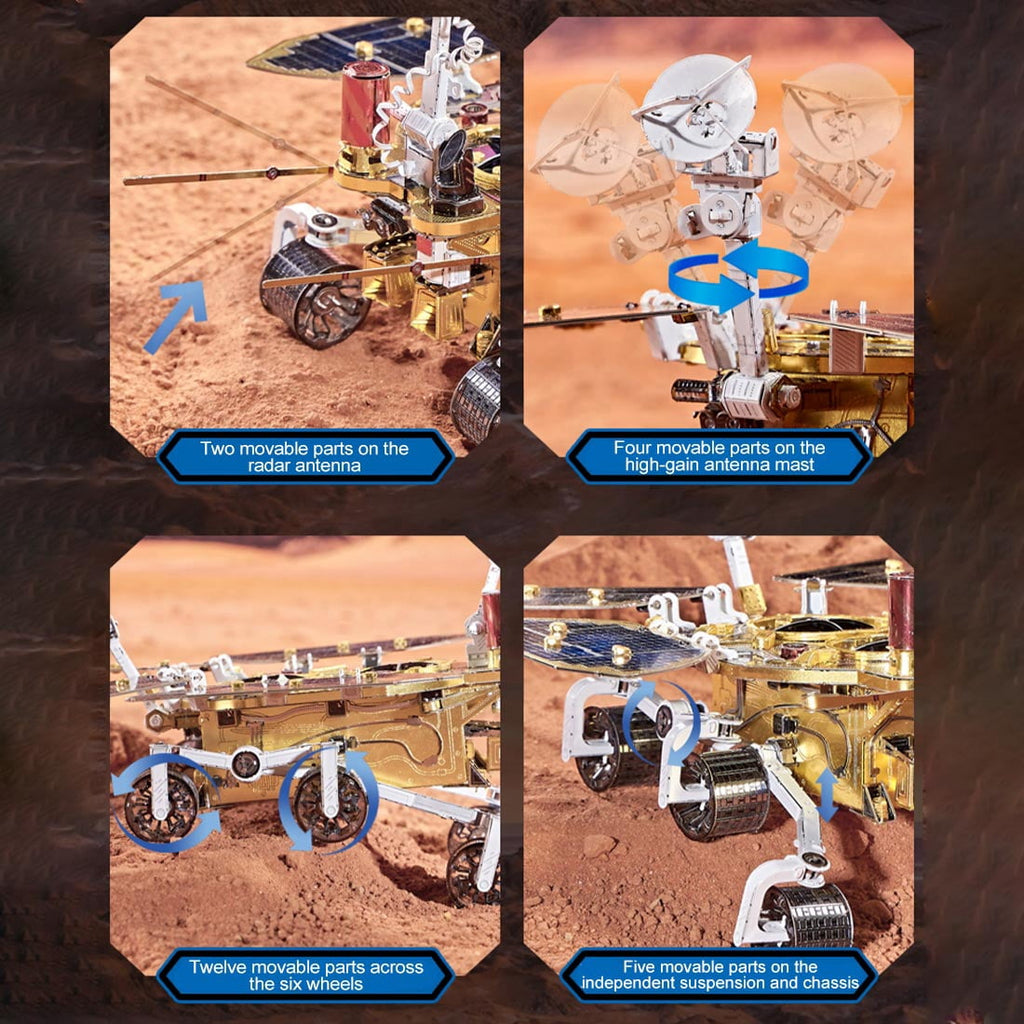 3D Metal Puzzle 1 23 Scale Space Rover 281+ PCS, Steampunk Mechanical Model Kit With DIY Assembly, Home Display Desk Decor For Adult Collectors And Creative Gifts