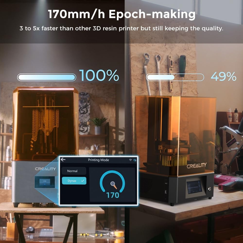 Creality HALOT-MAGE S 14K Resolution Resin 3D Printer 150mm/h Speed Less Odor Strong Ecosystem