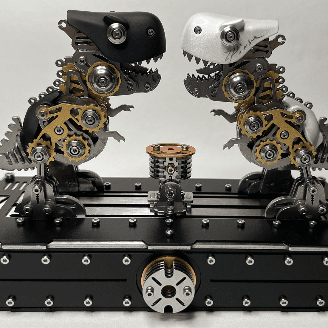 3D Metal Puzzle Linglong Fox Libai Base Stand 339 PCS, Steampunk Mechanical Model Kit With DIY Assembly, Home Display Desk Decor For Adult Collectors And Creative Gifts