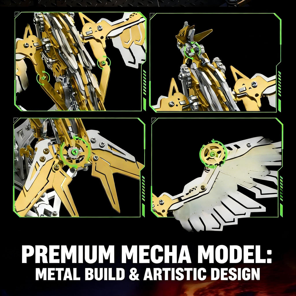3D Metal Model Kit for Adults and Teens, Mechanical Stainless Steel Assembly Puzzle, DIY 3D Metal Puzzle Model, Collectible Steampunk Metal Craft Desk Decor & Gift
