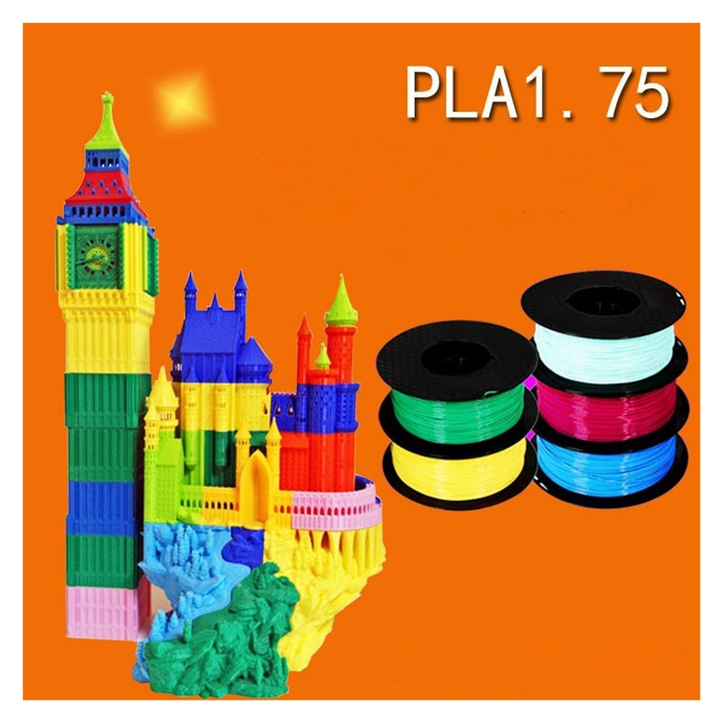 3D Printing Consumables DIY 3d Printer, FDM Printing 3d Pen Consumables 1.75mm Filament, PLA Material Multiple Colours 1kg