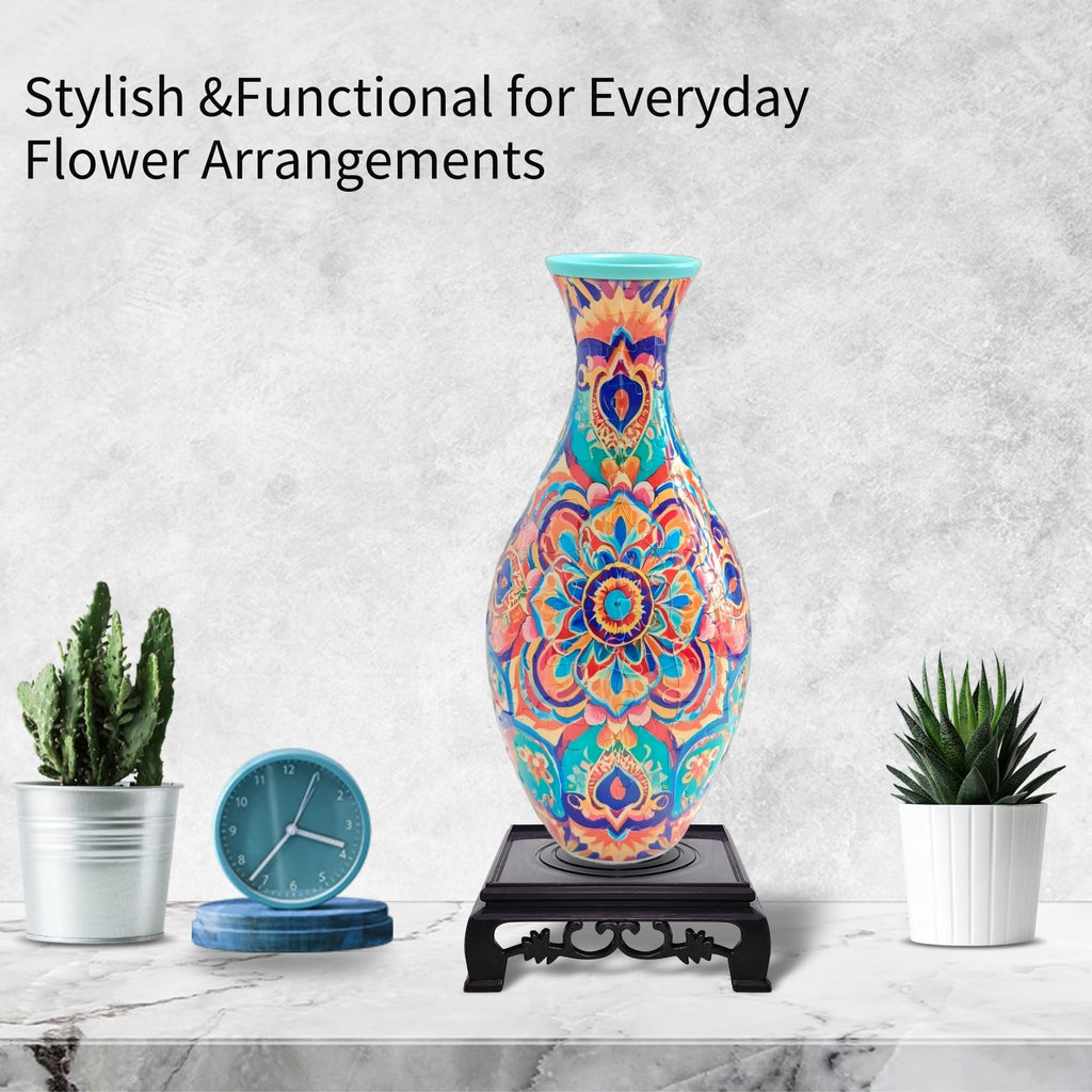 3D Puzzle Vase for Adults, Creative Vase Puzzle for Flowers(Secret Butterfly)