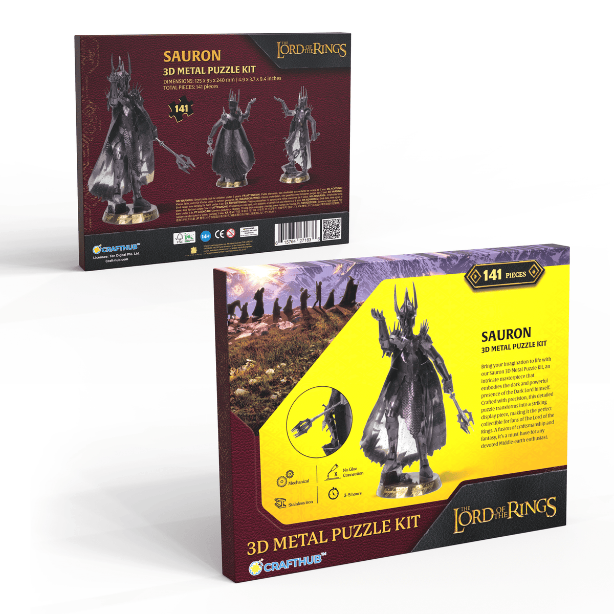 CRAFTHUB The Lords Of the Rings - Sauron - 3D Metal Puzzle