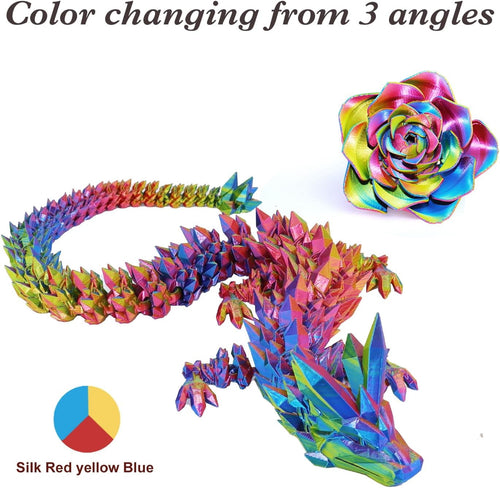 3D Tri-Colors PLA Printer Filament 1.75mm, Silk PLA Red Yellow Blue, 3D Printing Filament +/-0.02mm, Most 3D Printer and 3D Pen Compatible, 1kg(2.2lbs)/Spool