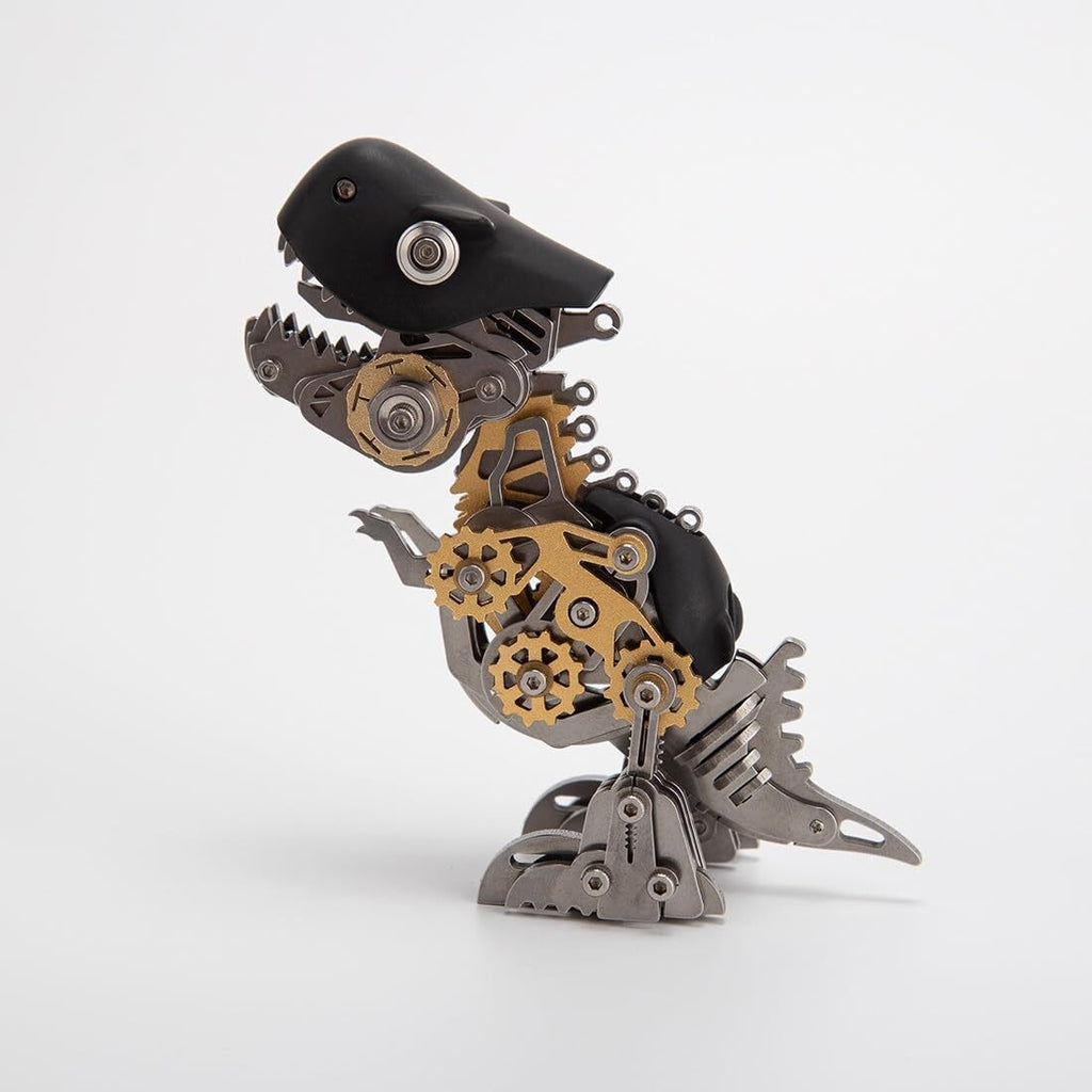 3D Metal Dinosaur Puzzle Kit for Adults - DIY Mechanical Steampunk Model, 160 Pieces Assembly Challenge