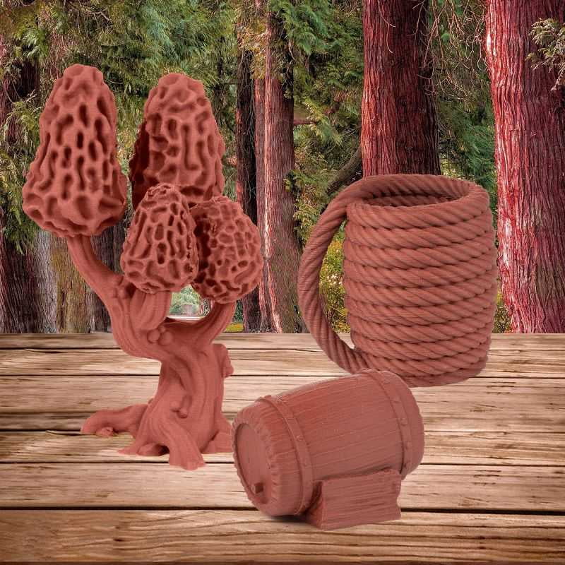 iSANMATE 1.1KG Wood PLA 3D Printer Filament, 1.75mm Cherry Wood Color, Real Wood Texture, ±0.03mm for FDM 3D Printers