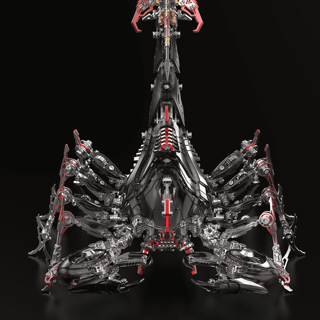 3D Metal Puzzle Frost Edge Full War Scorpion 1073 PCS, Steampunk Mechanical Model Kit With DIY Assembly, Home Display Desk Decor For Adult Collectors And Creative Gifts