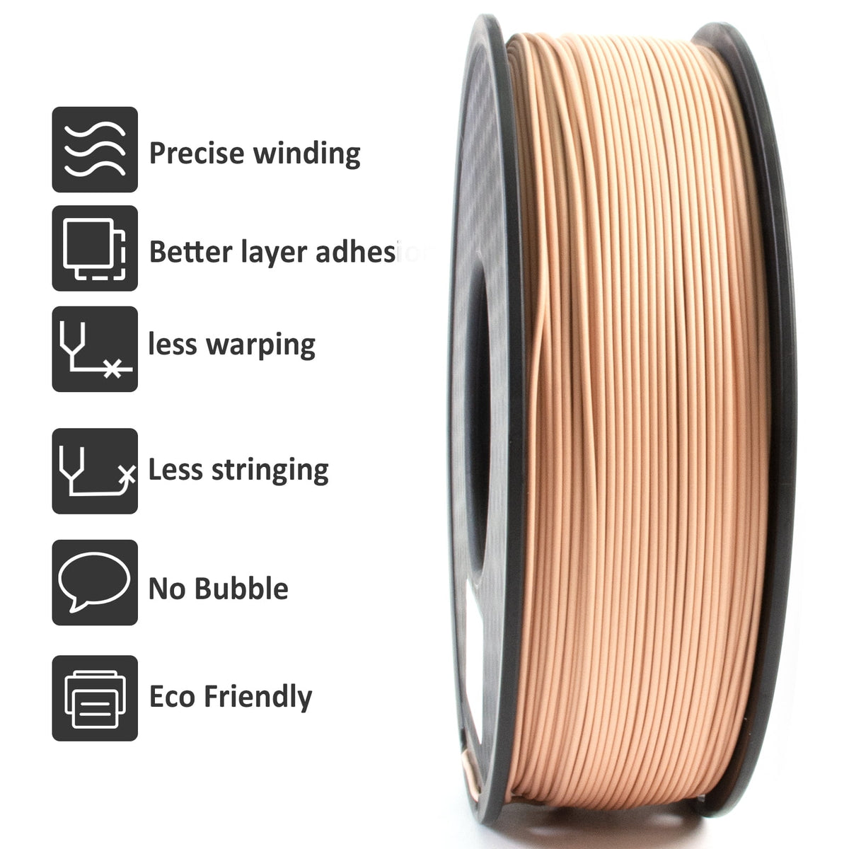 Geeetech Terracotta Matte PLA Filament Matte 1KG, 1.75mm 3D Printer Filament Dimensional Accuracy +/- 0.01mm, 1kg Carboard Spool (2.2lbs) for Most FDM 3D Printers