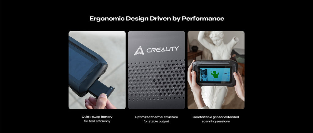 Comgrow Creality 3D Scanner Sermoon P1 Handheld Blue Laser & Infrared High Accuracy 0.02mm Professional Reverse Engineering