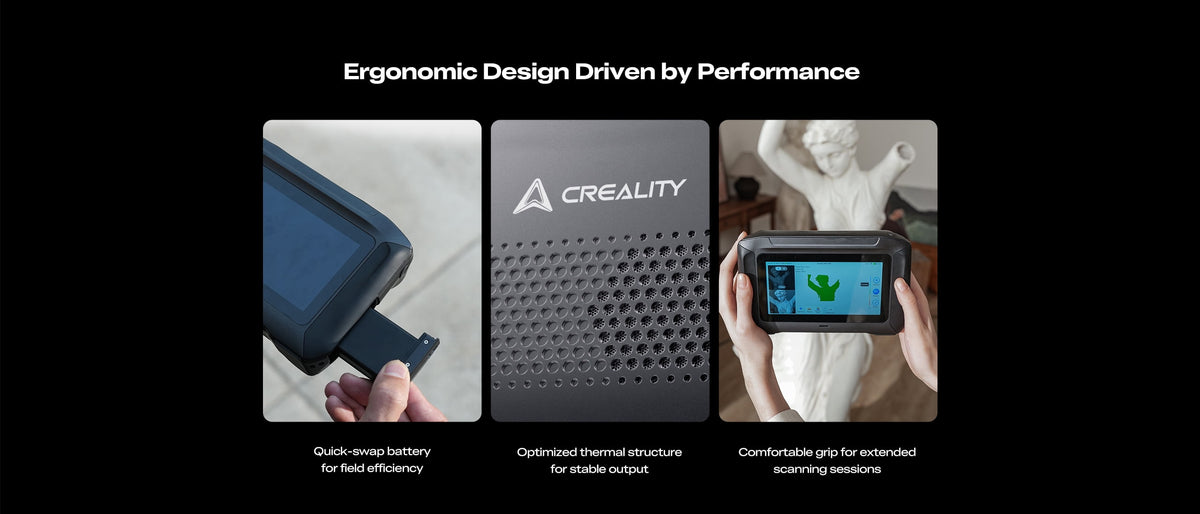 Comgrow Creality 3D Scanner Sermoon P1 Handheld Blue Laser & Infrared High Accuracy 0.02mm Professional Reverse Engineering