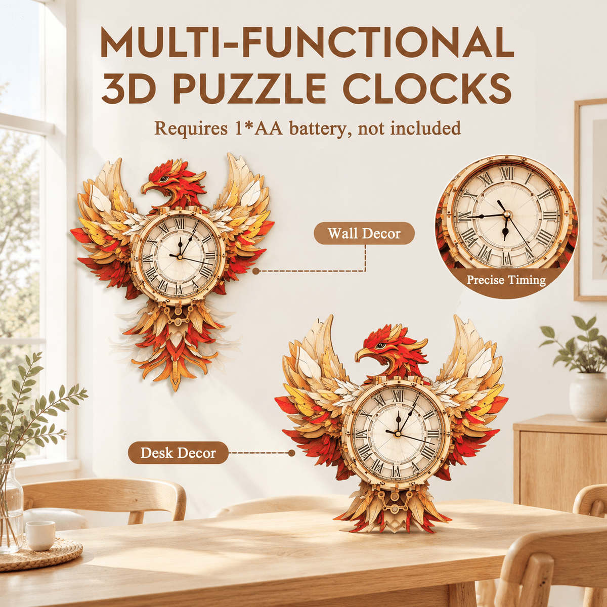 3d Wooden Puzzles For Adults-dachshund Clock Puzzle-adult Crafts