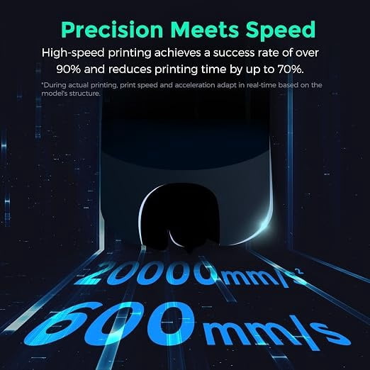 Adventurer 5M Pro 3D Printer, 600mm/s High-Speed, 280°C Quick-Detachable Nozzle, CoreXY All-Metal Structure, Auto Leveling, Dual Filtration, Enclosed Chamber, 220 × 220 × 220mm Build Volume