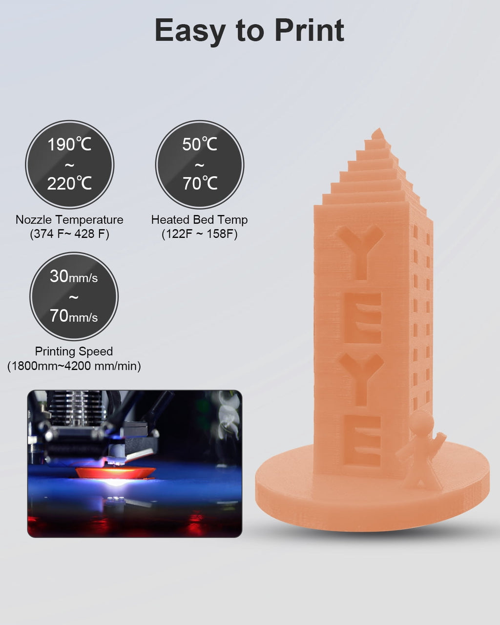 GEEETECH Matte PLA Filament, 1.75mm Matte Black 3D Printer Filament, 1kg Spool (2.2lbs), Dimensional Accuracy +/- 0.03 mm, Fit Most FDM Printer